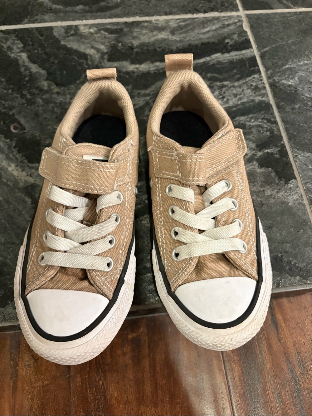 Converse Kids Sneakers in Tan and White